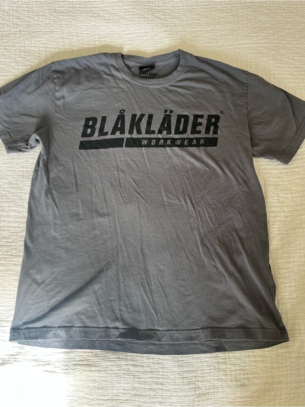 Men's Gray Logo Crew Neck T-Shirt